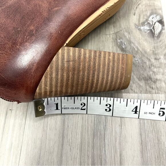 Antelope Boots Women’s EU 38 / US 7-7.5 Brown Leather Slit Heeled Ankle - Picture 6 of 7